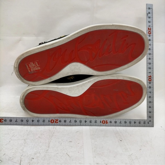 Christian Louboutin Embroidered women Slip-On Shoes - Black - Picture 9 of 10
